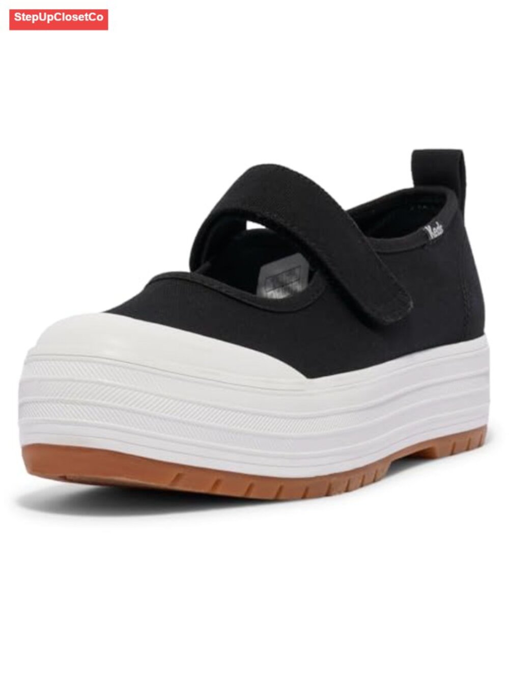 Hook-and-Loop Platform Mary Jane Sneaker with Softerra Footbed